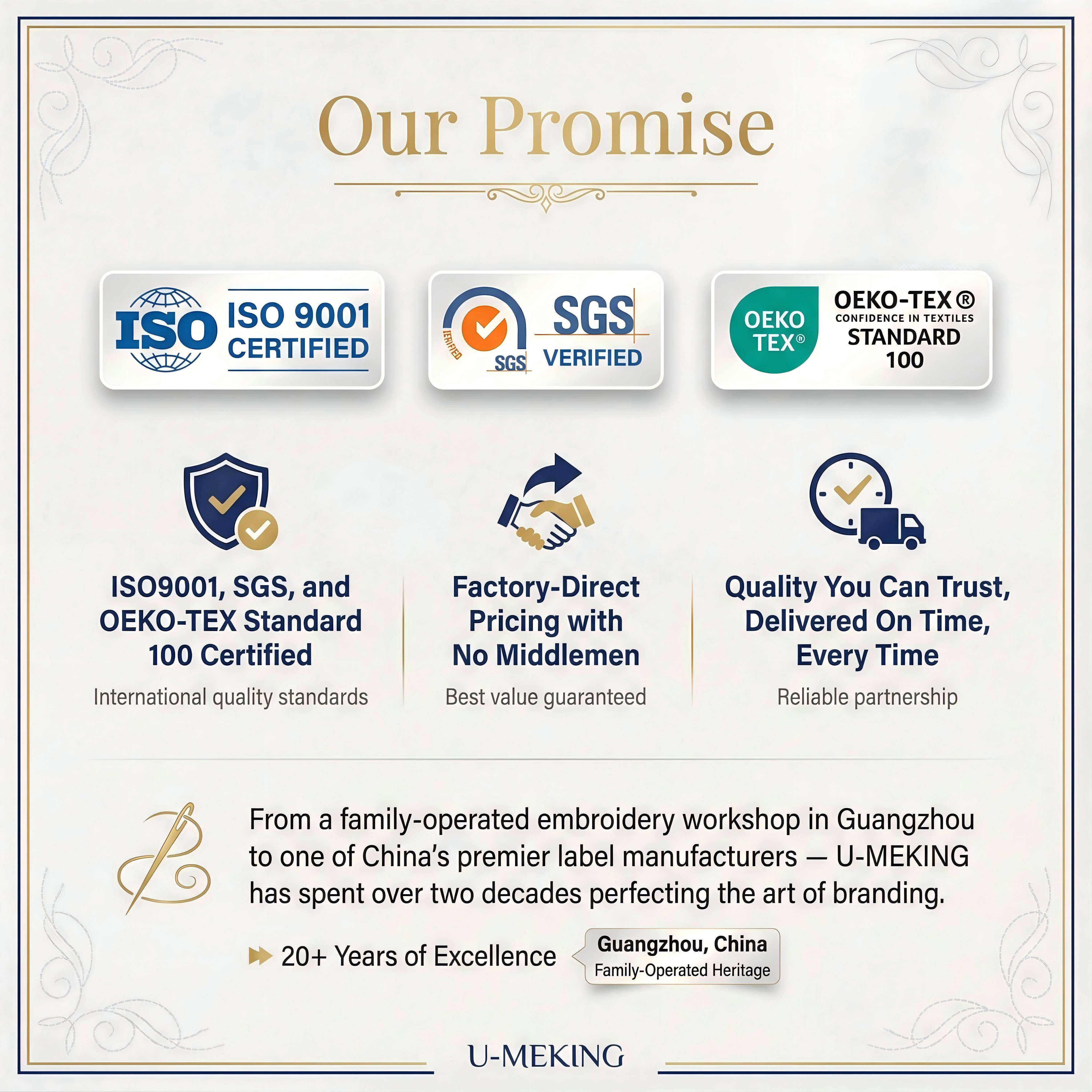 U-MEKING Quality Promise